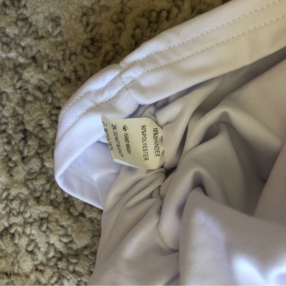 White Bodycon Strappy Back Runch Mini Dress - Picture 5 of 5